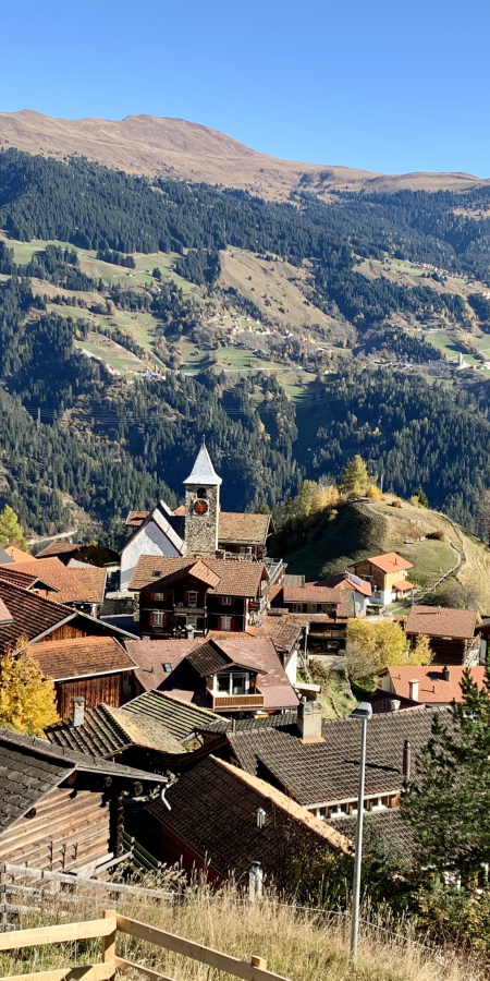 Tschiertschen Herbst Dorf